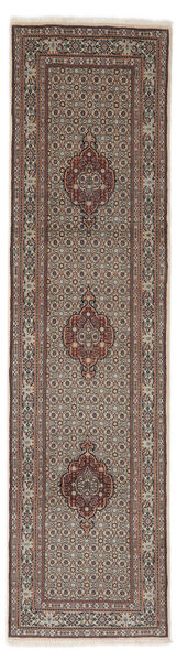  Persian Moud Rug 79X295 Brown/Black Carpetvista