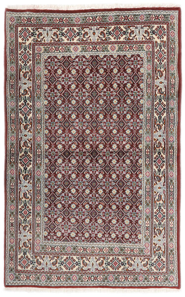  Persischer Moud Teppich 92X145 Dunkelrot/Braun (Wolle, Persien/Iran)