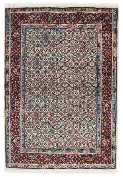  Orientalsk Moud Tæppe 102X147 Brun/Sort Uld, Persien/Iran Carpetvista