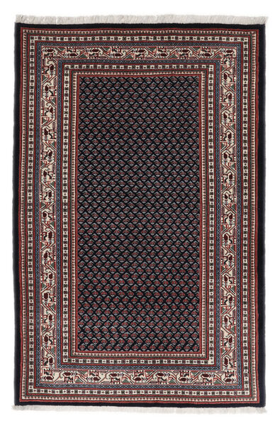  Persialainen Hamadan Matot Matto 114X176 Musta/Tummanpunainen (Villa, Persia/Iran)