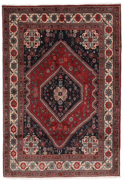 110X164 Dywan Kaszkaj Fine Orientalny Czarny/Ciemnoczerwony (Wełna, Persja/Iran) Carpetvista
