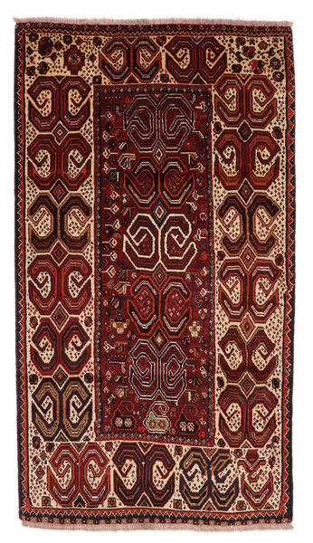 絨毯 オリエンタル カシュガイ Fine 105X190 ブラック/ダークレッド (ウール, ペルシャ/イラン)