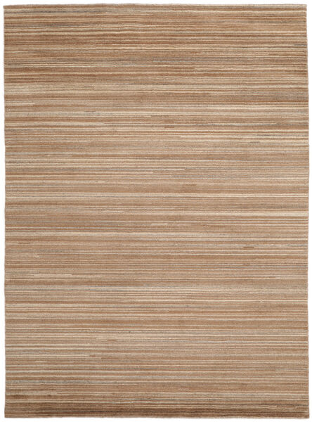  160X230 Plain (Single Colored) Mazic Rug - Beige/Brown Wool
