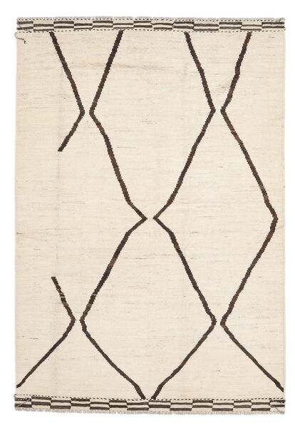  Contemporary Design Rug 180X247 Wool Beige/Brown Carpetvista