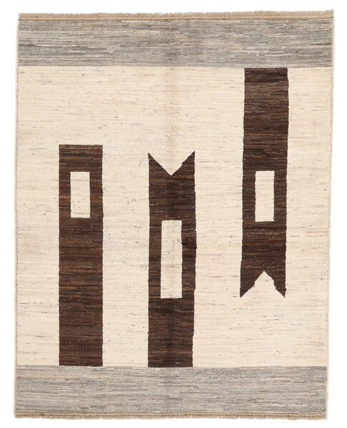 156X201 Berber Stil Teppich Beige/Schwarz Afghanistan Carpetvista