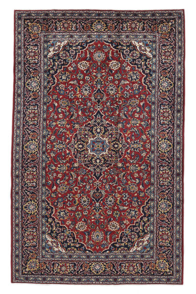 絨毯 ペルシャ カシャン 201X322 ブラック/茶色 (ウール, ペルシャ/イラン)