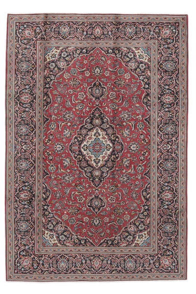 Tapete Oriental Kashan 201X294 Vermelho Escuro/Castanho (Lã, Pérsia/Irão)