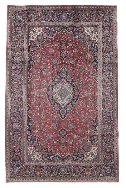Keshan Rug Rug 195X311 Dark Red/Black Wool, Persia/Iran Carpetvista
