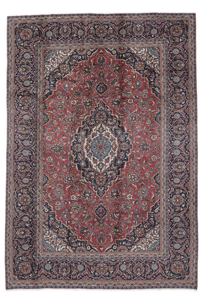 絨毯 オリエンタル カシャン 196X284 ダークレッド/ブラック (ウール, ペルシャ/イラン)