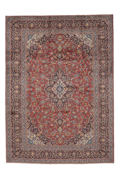 294X403 Tapete Kashan Oriental Vermelho Escuro/Castanho Grande (Lã, Pérsia/Irão) Carpetvista