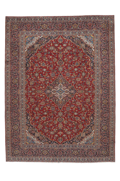 288X405 Dywan Orientalny Keszan Ciemnoczerwony/Brunatny Duży (Wełna, Persja/Iran) Carpetvista
