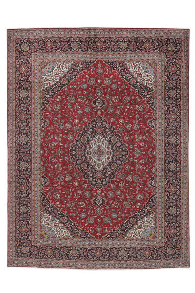  Perzisch Keshan Vloerkleed 294X394 Donkerrood/Bruin Groot (Wol, Perzië/Iran)