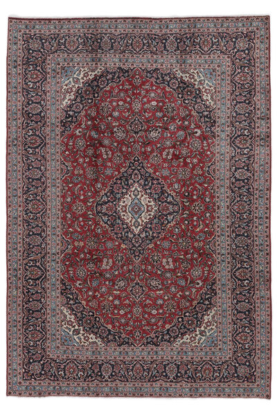 Tapete Oriental Kashan 246X354 Vermelho Escuro/Preto (Lã, Pérsia/Irão)