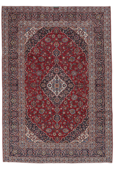 248X355 Tapis Kashan D'orient Rouge Foncé/Noir (Laine, Perse/Iran) Carpetvista
