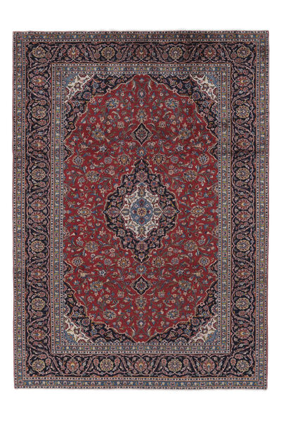 Orientalsk Keshan Teppe 251X354 Mørk Rød/Svart Stort Ull, Persia/Iran Carpetvista