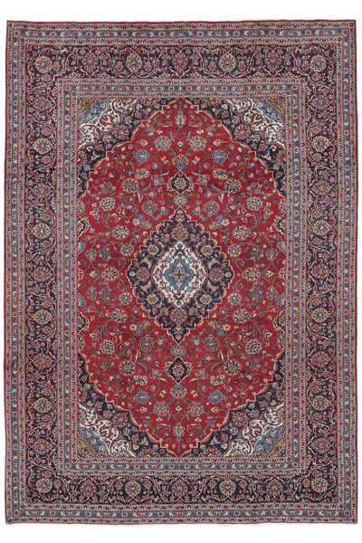 246X352 Tapete Oriental Kashan Vermelho Escuro/Preto (Lã, Pérsia/Irão) Carpetvista