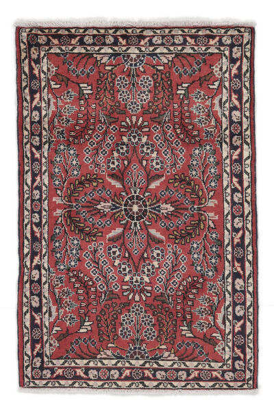 Lillian Teppe 80X123 Mørk Rød/Svart Ull, Persia/Iran Carpetvista