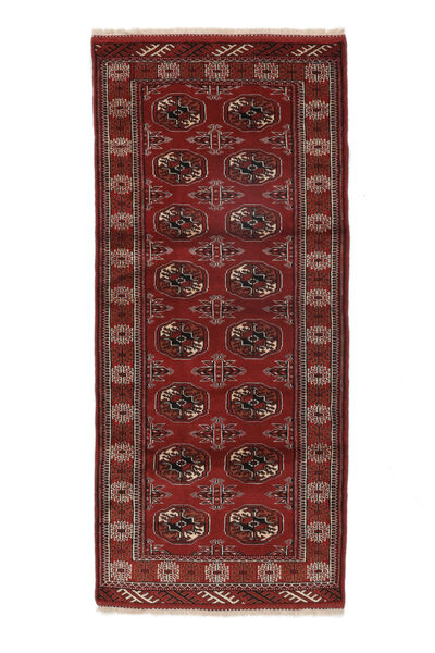 83X188 Tappeto Turkaman Orientale Passatoie Rosso Scuro/Nero (Lana, Persia/Iran) Carpetvista