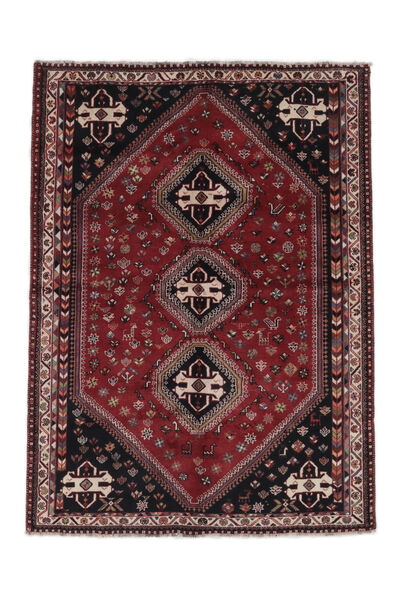 Tappeto Persiano Shiraz 181X250 Nero/Rosso Scuro (Lana, Persia/Iran)