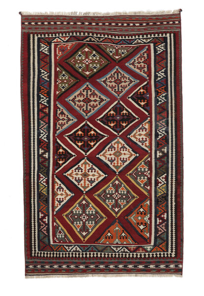  179X290 Kilim Vintage Szőnyeg Fekete/Sötétpiros Perzsia/Irán
 Carpetvista