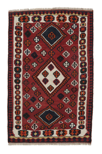  170X266 Kelim Vintage Matot Matto Tummanpunainen/Musta Persia/Iran Carpetvista