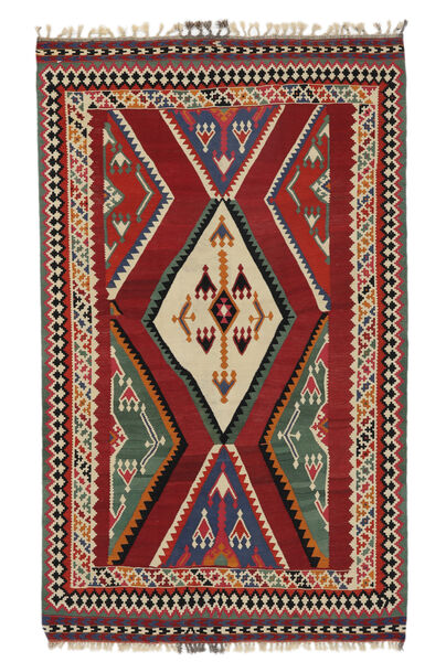 Kilim Vintage Rug 161X263 Dark Red/Black Wool, Persia/Iran Carpetvista