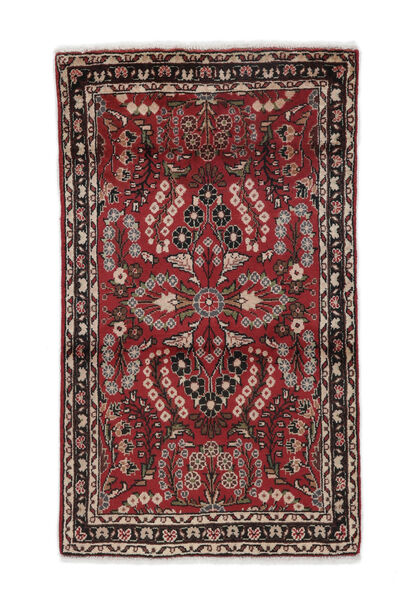 76X130 Tapete Lillian Oriental Preto/Vermelho Escuro (Lã, Pérsia/Irão) Carpetvista
