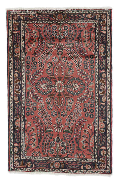 84X131 絨毯 リリアン オリエンタル ブラック/ダークレッド (ウール, ペルシャ/イラン) Carpetvista