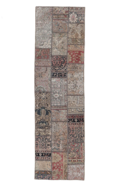  Persischer Patchwork Teppich 73X255 Läufer Braun (Wolle, Persien/Iran