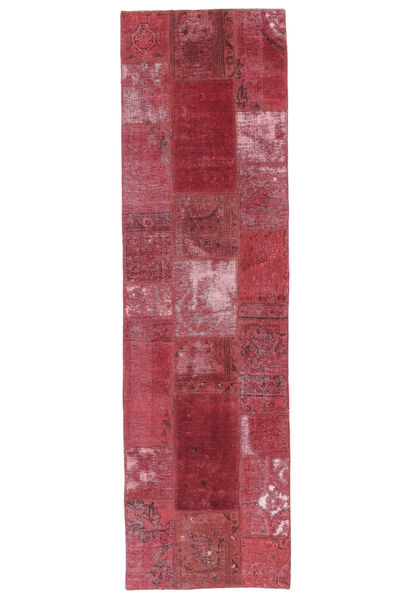 72X254 Patchwork Rug Modern Runner
 Dark Red (Wool, Persia/Iran) Carpetvista