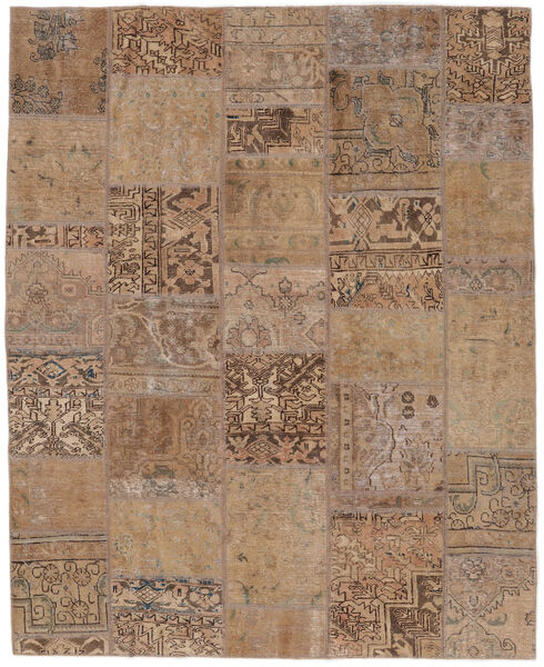 Patchwork Rug 204X251 Brown (Wool, Persia/Iran)