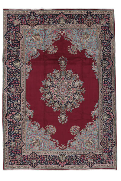 絨毯 ケルマン 240X353 ダークレッド/茶色 (ウール, ペルシャ/イラン)