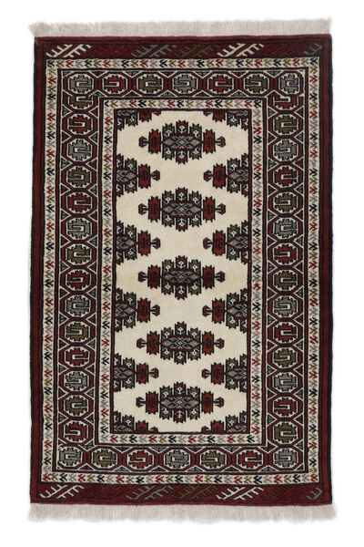 80X124 Turkaman Rug Oriental Black/Brown (Wool, Persia/Iran) Carpetvista