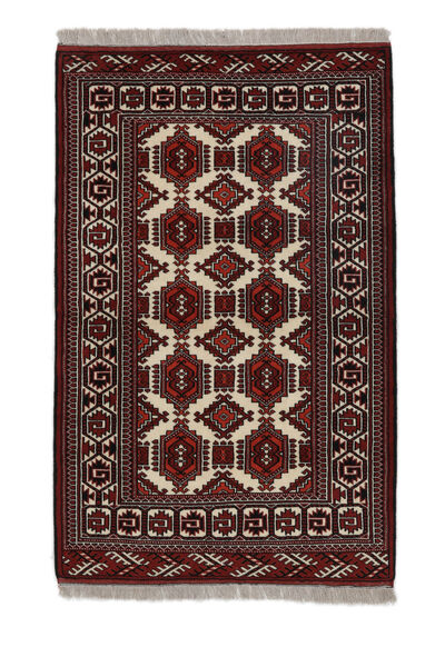 102X155 絨毯 オリエンタル トルクメン ブラック/茶色 (ウール, ペルシャ/イラン) Carpetvista