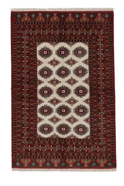  Orientalsk Turkaman Teppe 156X235 Svart/Mørk Rød Ull, Persia/Iran Carpetvista