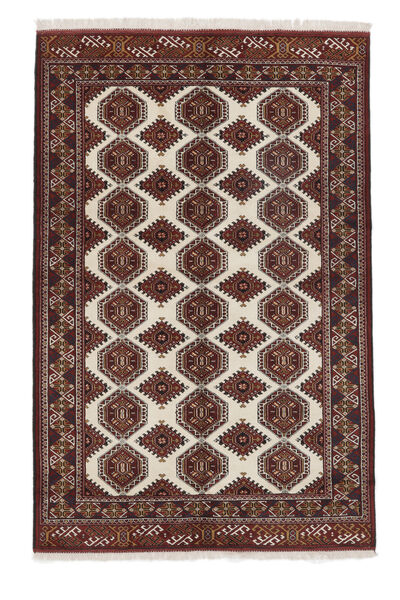  Persian Turkaman Rug 160X245 Black/Brown Carpetvista