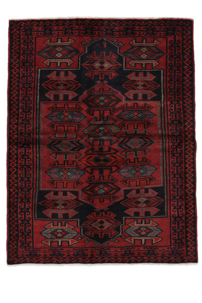 Tapete Lori 170X220 Preto/Vermelho Escuro (Lã, Pérsia/Irão)