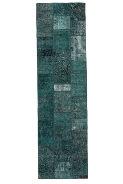 84X302 絨毯 パッチワーク モダン 廊下 カーペット (ウール, ペルシャ/イラン) Carpetvista