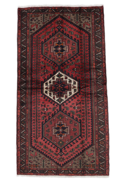  114X213 Hamadan Covor Negru/Dark Red Persia/Iran
 Carpetvista