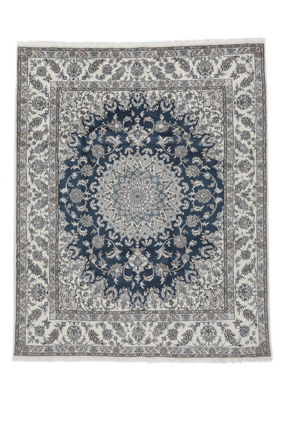  Orientalischer Nain Teppich 248X306 Dunkelgrau/Schwarz Wolle, Persien/Iran Carpetvista