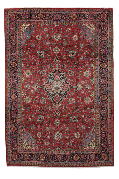  Orientalischer Mahal Teppich 241X352 Dunkelrot/Schwarz Wolle, Persien/Iran Carpetvista