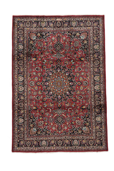 248X354 絨毯 オリエンタル マシュハド ブラック/ダークレッド (ウール, ペルシャ/イラン) Carpetvista