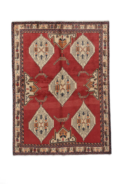  Persischer Afshar Teppich 159X216 Dunkelrot/Braun (Wolle, Persien/Iran)