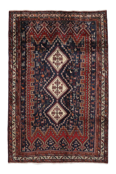 Afshar Rug Rug 165X249 Black/Dark Red Wool, Persia/Iran Carpetvista