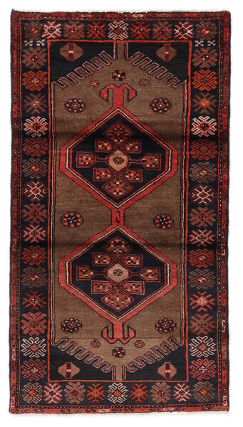  104X198 Medallion Small Hamadan Rug Wool, Carpetvista