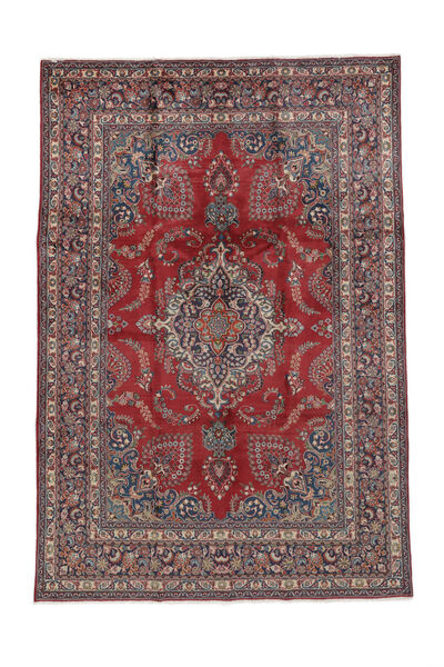 237X344 Alfombra Oriental Mashad Rojo Oscuro/Marrón (Lana, Persia/Irán) Carpetvista