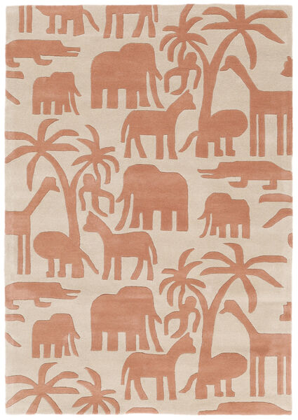 Africa Handtufted Kids Rug 160X230 Terracotta Wool