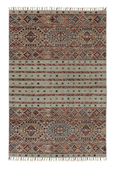 99X151 Tapete Shabargan Moderno Castanho/Amarelo Escuro (Lã, Afeganistão) Carpetvista