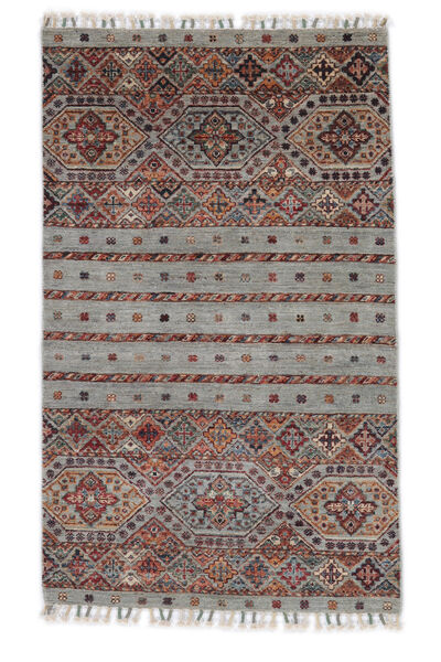 80X133 Shabargan Rug Modern Brown/Dark Red (Wool, Afghanistan) Carpetvista