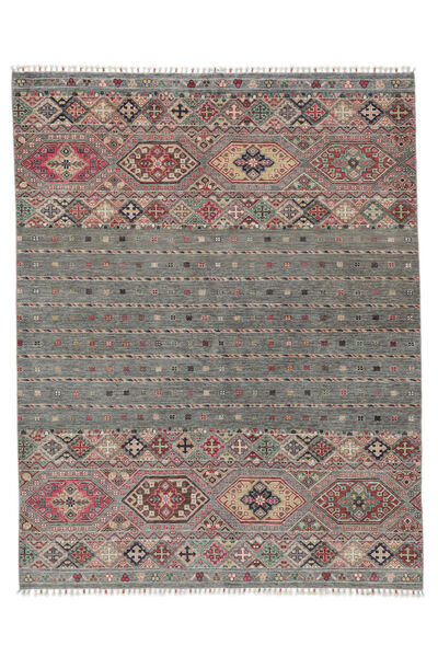 絨毯 Shabargan 173X220 茶色/ダークグリーン (ウール, アフガニスタン)